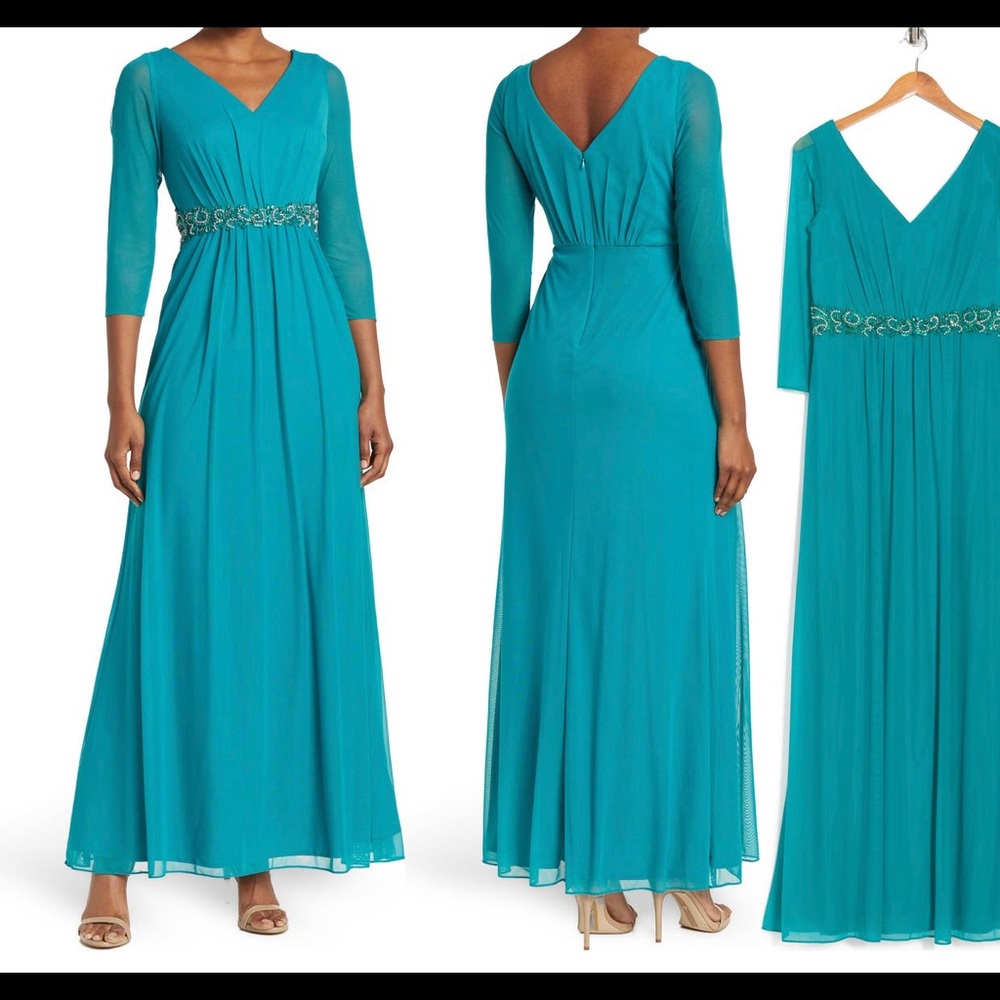 Marina Elbow Length Maxi Formal Long Dress